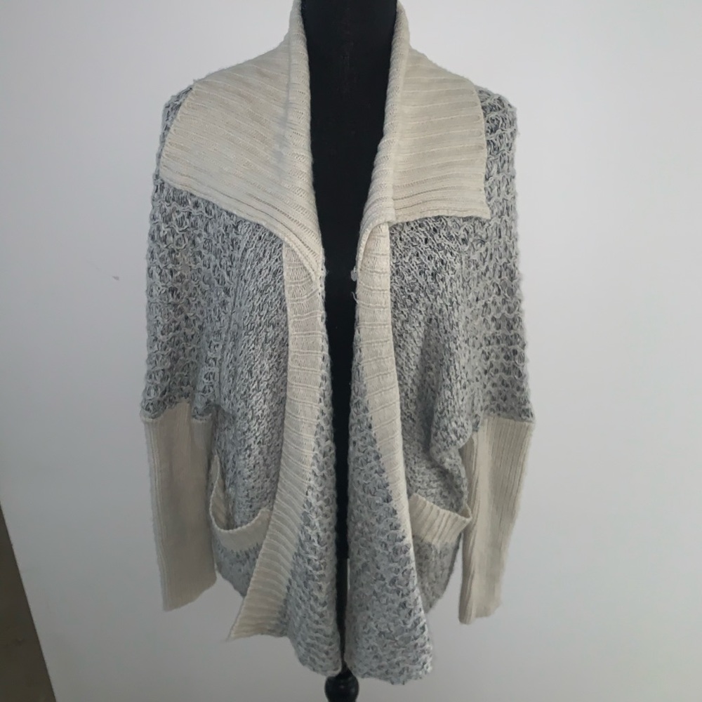 Gray & Creme Cardigan
